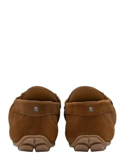 Sale Ravel Suede Flat Loafers Brown