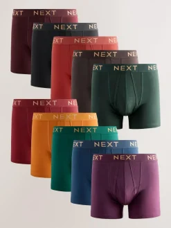Next Red 10 pack A-Front Boxers^ Underwear|Underwear