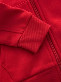 Next Red 1 Pack Plain Zip Through Hoodie (3-16yrs)^BOY Sweatshirts & Hoodies