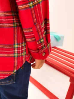 Next Long Sleeve Christmas Check Shirt (3mths-10yrs)^BOY Suits & Vest
