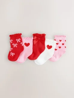 Next Bow Baby Socks 5 Pack (0mths-2yrs)^ Socks & Tights|Socks & Tights
