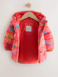 Sale Next Shower Resistant Fleece Lined Hooded Padded Coat (3mths-7yrs) Red Character
