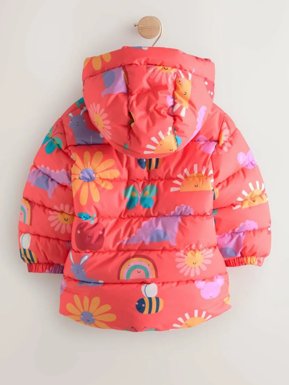 Sale Next Shower Resistant Fleece Lined Hooded Padded Coat (3mths-7yrs) Red Character