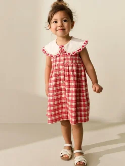 Best Next Collared Summer Dress (3mths-7yrs) Red Check