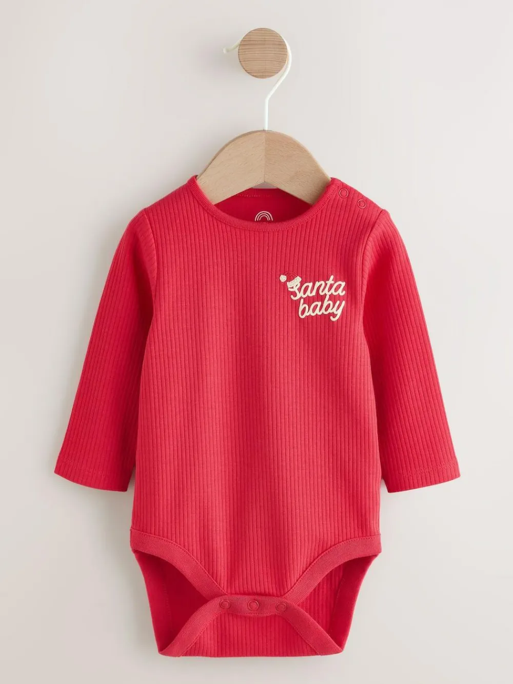Online Next Red Christmas Baby Bodysuit