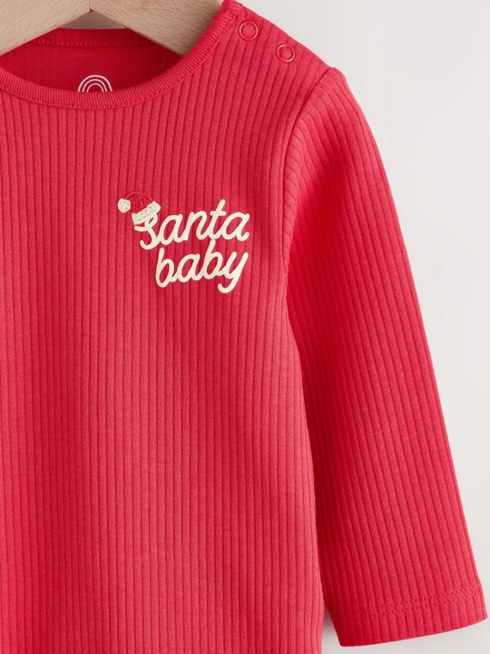 Online Next Red Christmas Baby Bodysuit