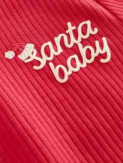 Online Next Red Christmas Baby Bodysuit