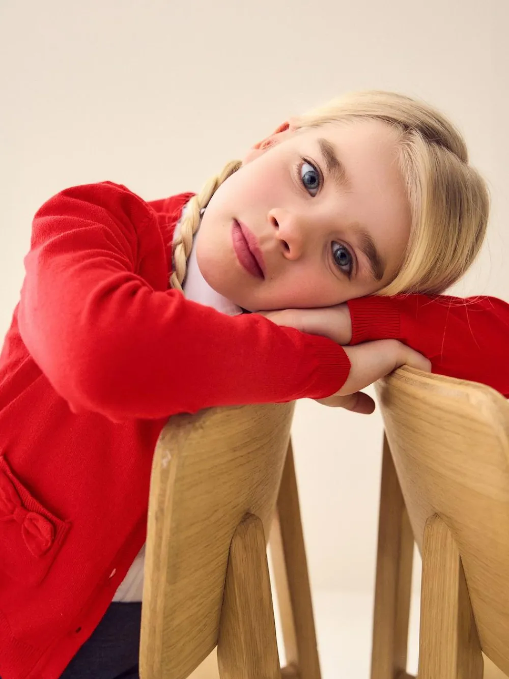 Next Cotton Rich Bow Pocket School Cardigan (3-16yrs)^ Knitwear & Sweaters|Knitwear