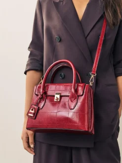 Next Croc Effect Hand Held Bag^Women Bags