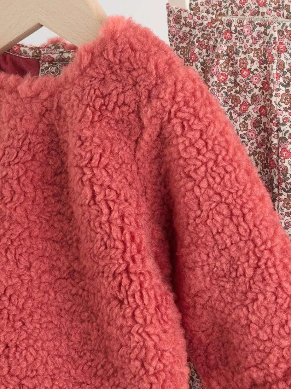 Outlet Next Baby Fleece Tops and Leggings Set 2 Piece (0mths-2yrs) Red Ditsy