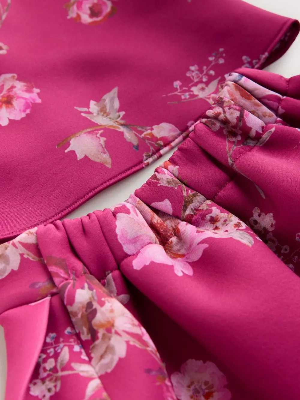 Next Red Floral Scuba Top and Skirt Set (3mths-7yrs)^ Tops|Tops