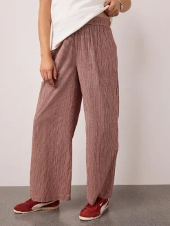 Next Red Gingham Maternity Wide Leg Trousers^Women Pants