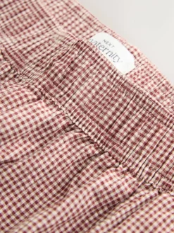 Next Red Gingham Maternity Wide Leg Trousers^Women Pants
