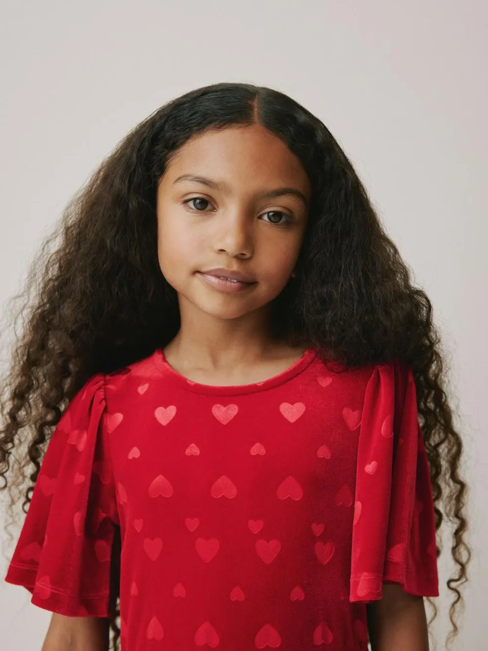 Next Heart Embossed Velour Jumpsuit (3-16yrs)^ Jumpsuits & Playsuits