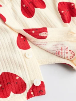 Next Red Heart Printed Frill Baby 100% Cotton Romper^ Sets & Co-Ords|Sets & Co-Ords