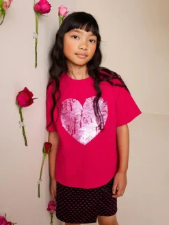 Next Sequin T-Shirt (3-16yrs)^ Nightwear|Tops