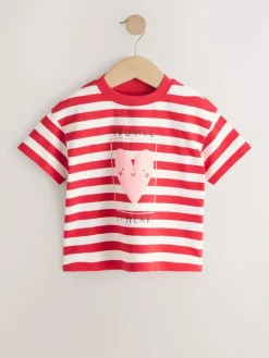 Next Short Sleeve T-Shirt (3mths-7yrs) Red Heart