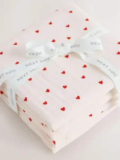 Next Baby Muslins Cloths 4 Pack^ Unisex|Newborn Accessories