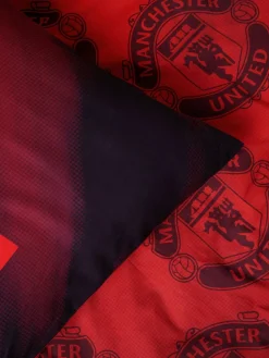 New Next Red Manchester United 100% Cotton Duvet Cover and Pillowcase Set