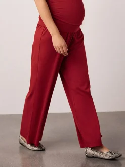Next Red Maternity Supersoft Wide Leg Trousers^Women Pants