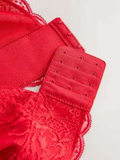 Next Non Pad Non Wire Total Support Lace Bra Red