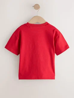 Next Red Police Car Short Sleeve Appliqué T-Shirt (3mths-7yrs)