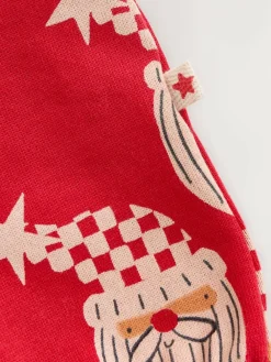 Hot Next Red Santa All Over Print Christmas Baby Dungaree Set (0mths-3yrs)