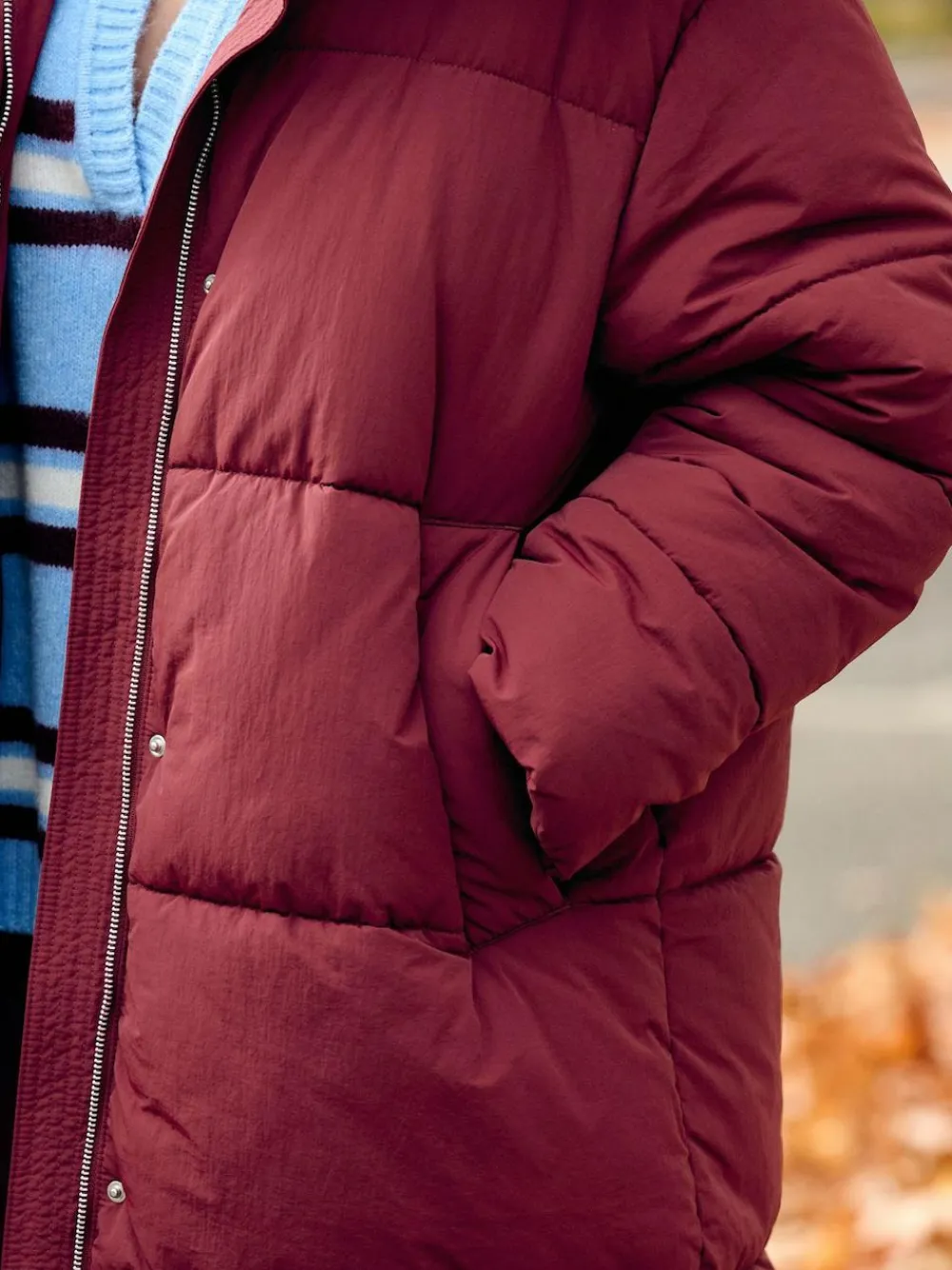 Best Next Shower Resistant Longline Padded Coat Red