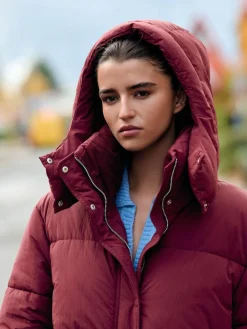 Best Next Shower Resistant Longline Padded Coat Red