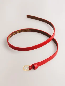 Next Red Skinny Leather Belt^Women Belts