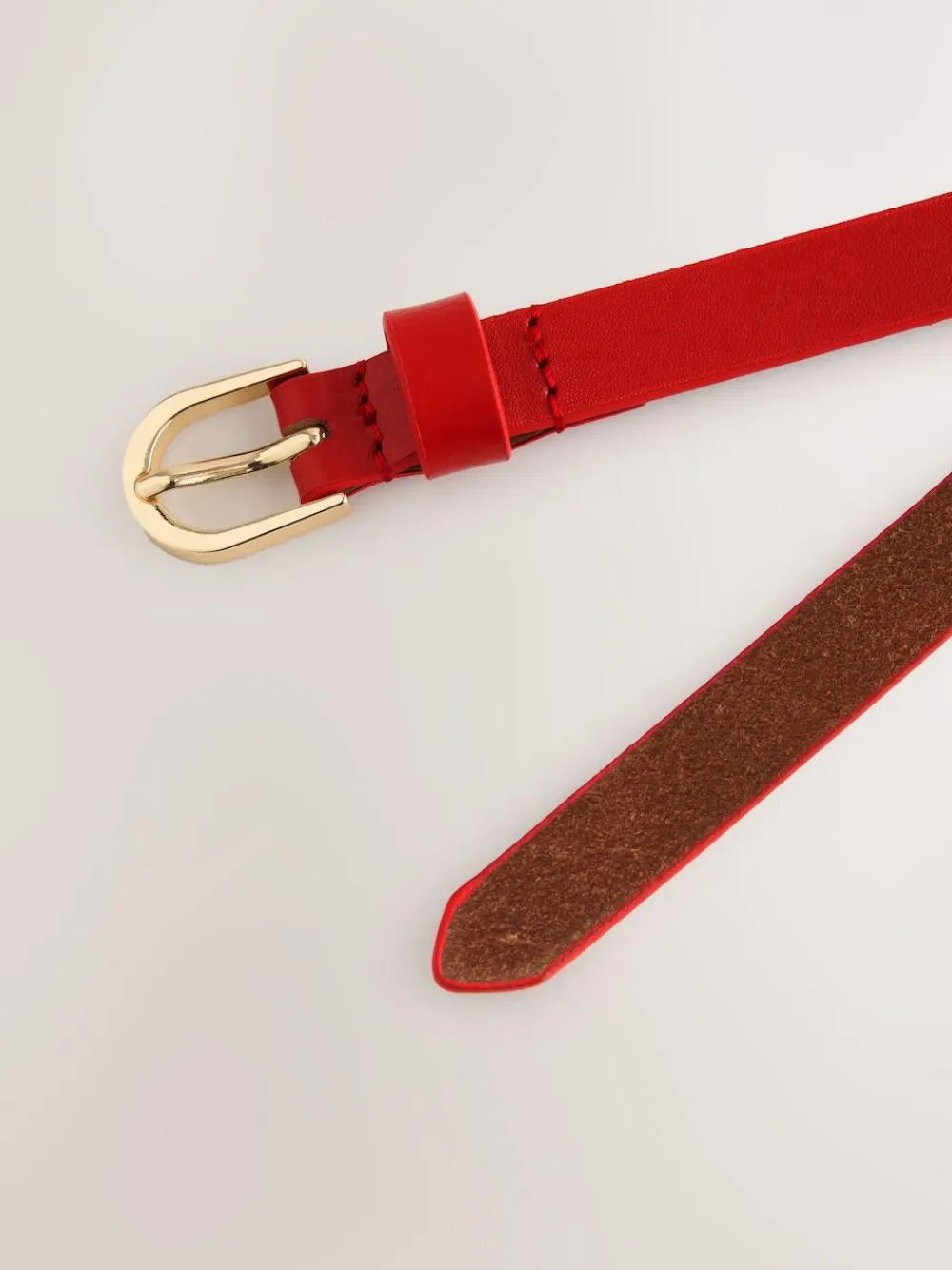 Next Red Skinny Leather Belt^Women Belts