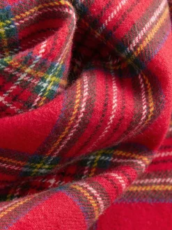 Next Long Sleeve Christmas Check Shirt (3mths-10yrs) Red Tartan