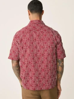 Next Textu Embroide Tile Short Sleeve Shirt^ Shirts