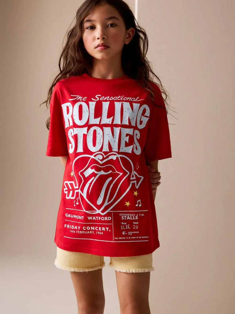 Next The Rolling Stones Band T-Shirt (3-16yrs) Red