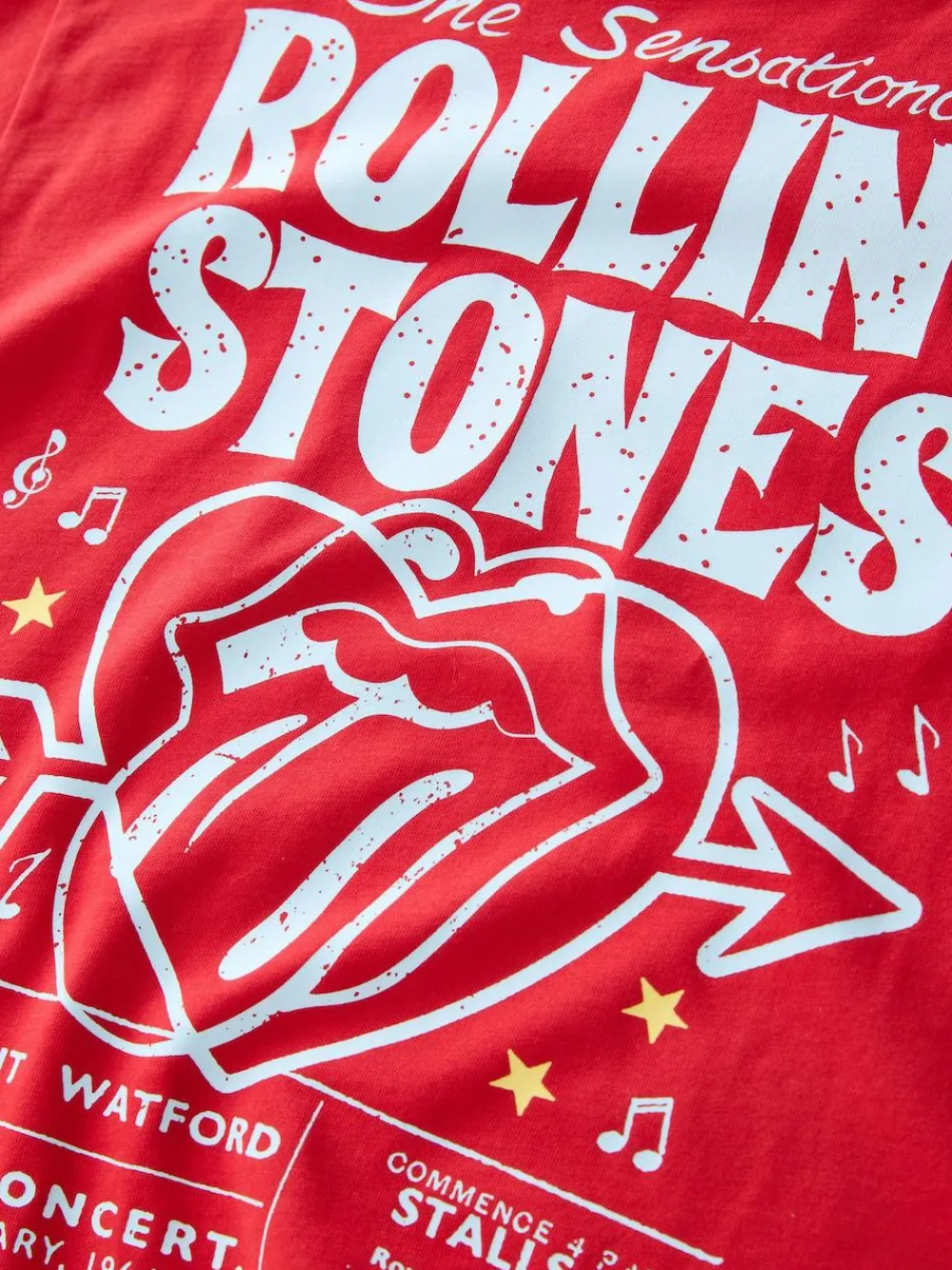 Next The Rolling Stones Band T-Shirt (3-16yrs) Red