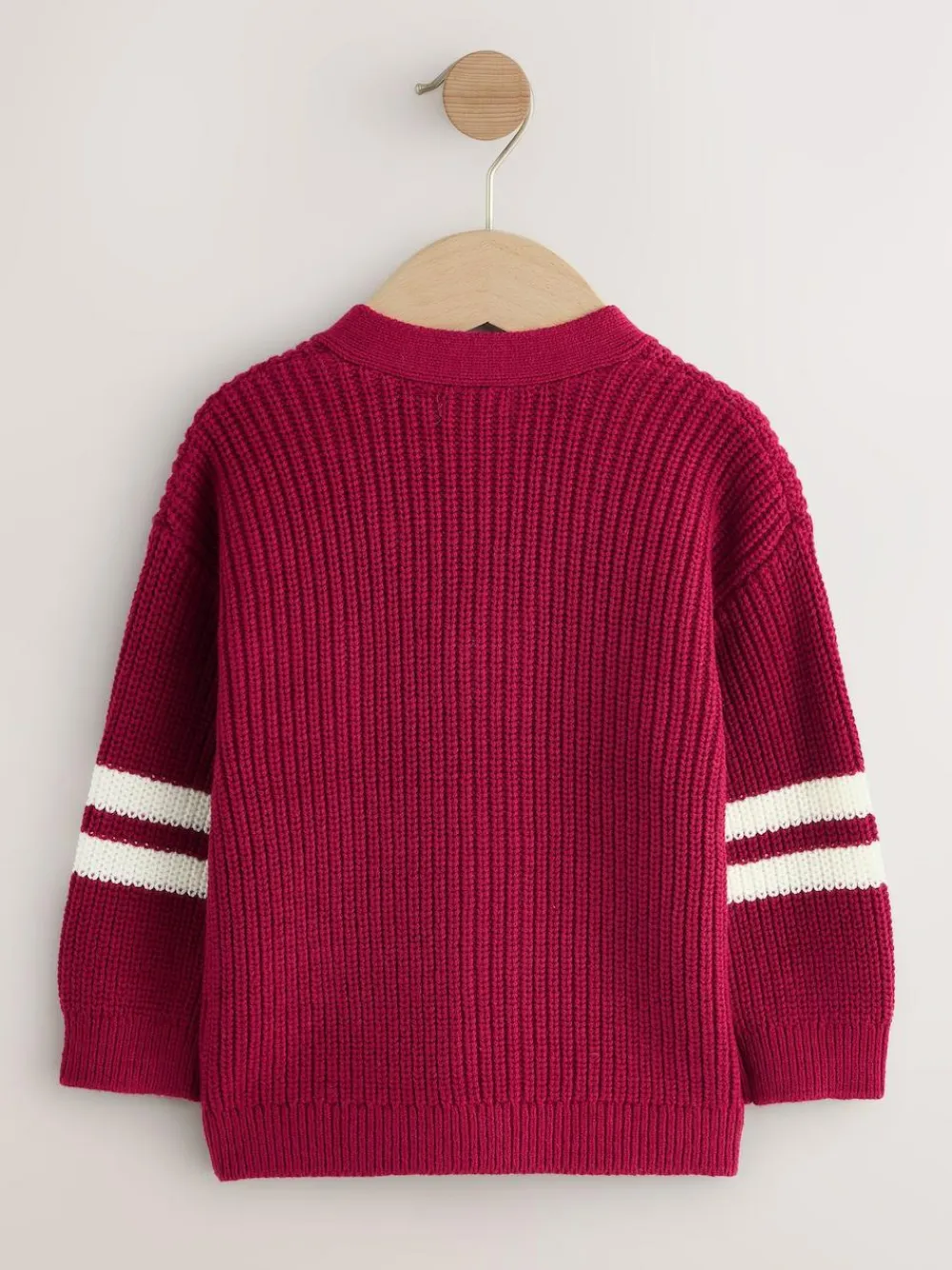 Next Red Varsity Character Cardigan (3mths-7yrs)^BOY Knitwear|Knitwear