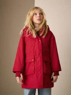 Next Red Waterproof Wadded Coat (4-12yrs)^ Jackets & Coats|Snowsuits & Coats