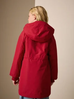 Next Red Waterproof Wadded Coat (4-12yrs)^ Jackets & Coats|Snowsuits & Coats