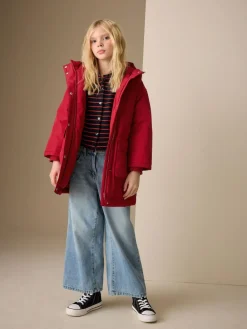 Next Red Waterproof Wadded Coat (4-12yrs)^ Jackets & Coats|Snowsuits & Coats