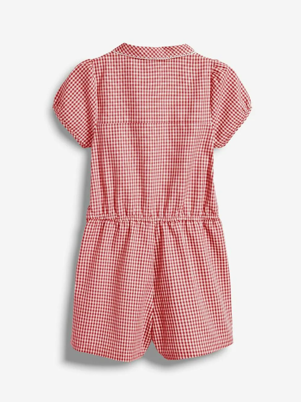 Next Zip Front Cotton Rich Gingham School Playsuit (3-14yrs)^ Jumpsuits & Playsuits