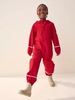 Best Next Zip Hooded Waterproof Puddlesuit (12mths-10yrs) Red