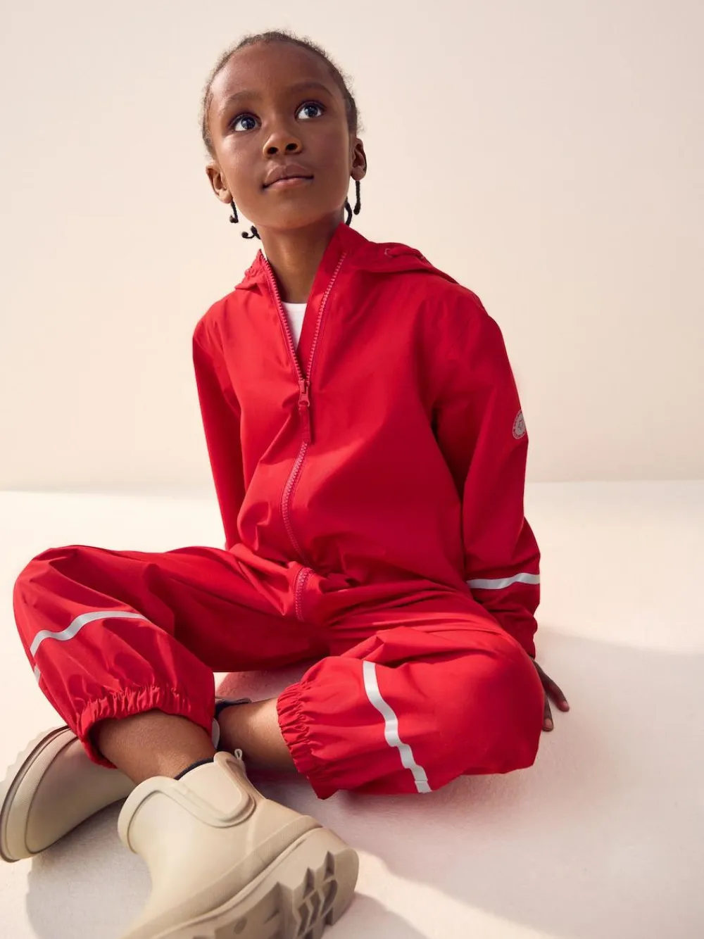 Best Next Zip Hooded Waterproof Puddlesuit (12mths-10yrs) Red