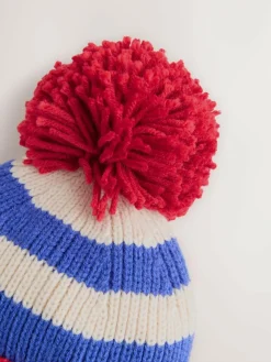 Next Ear-Cover Pom Beanie Hat (3mths-10yrs)^BOY Hats & Scratch Mitts|Hats