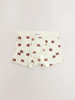 Clearance Next Boxers 7 Pack (1.5-12yrs) Red/Blue Emergency Vehicles