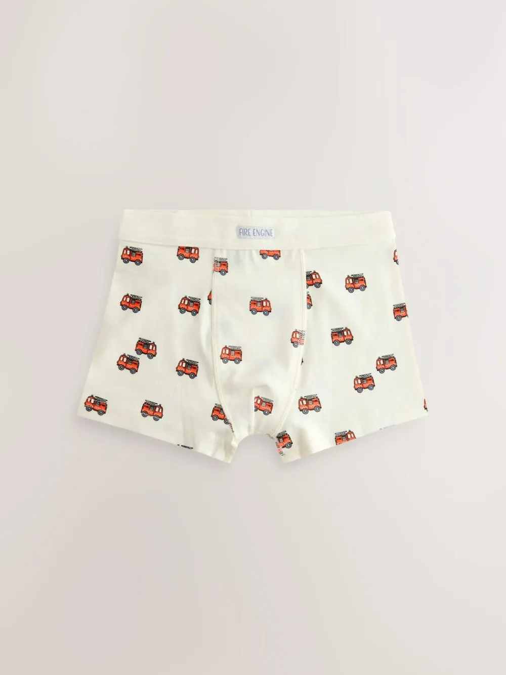 Clearance Next Boxers 7 Pack (1.5-12yrs) Red/Blue Emergency Vehicles