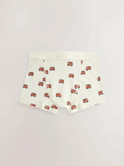 Clearance Next Boxers 7 Pack (1.5-12yrs) Red/Blue Emergency Vehicles