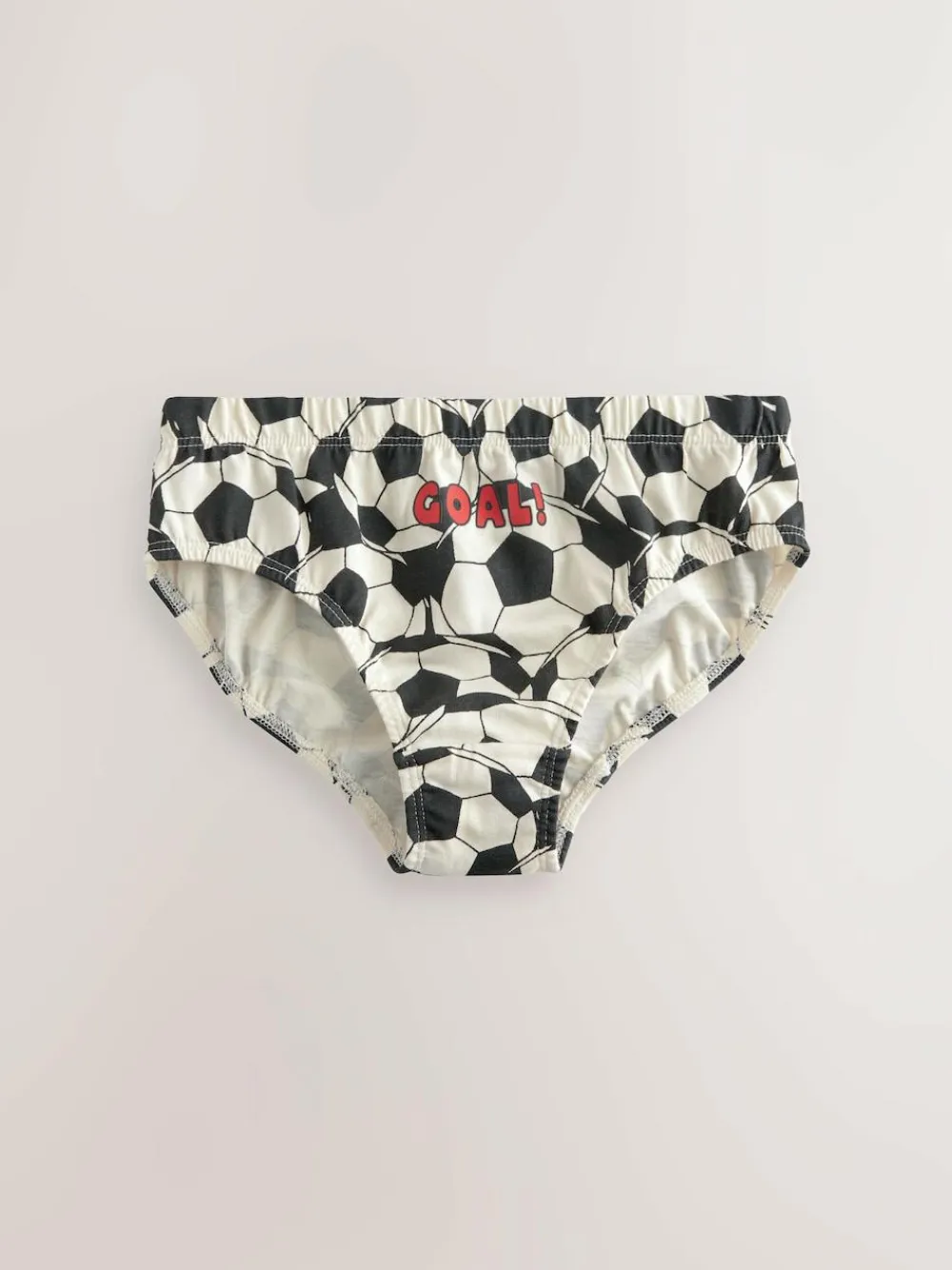 New Next 100% Cotton Printed Briefs 5 Pack (1.5-10yrs) Red/Blue Football