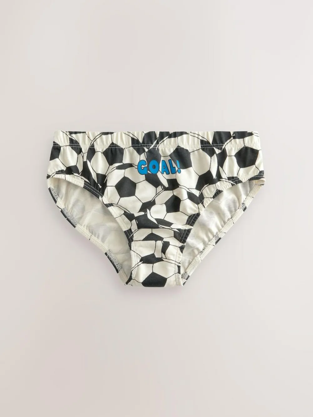 New Next 100% Cotton Printed Briefs 5 Pack (1.5-10yrs) Red/Blue Football