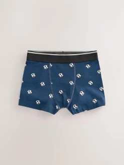 New Next Junior Character Trunks 5 Pack (1.5-16yrs) Red/Blue Football