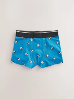 New Next Junior Character Trunks 5 Pack (1.5-16yrs) Red/Blue Football